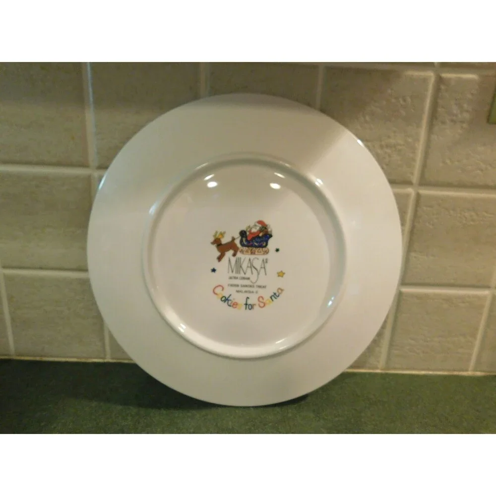 Mikasa vintage Cookies for Santa Christmas Plate